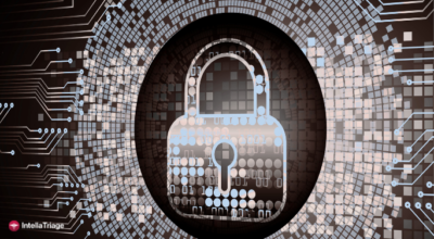 Image of digitized padlock in a cybersecurity background. What doe your security framework look like?